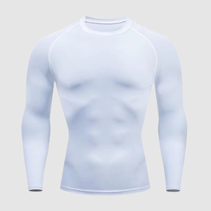 Men's Breathable UV Protection <b>Compression</b> <b>Long</b> <b>Sleeve</b> MMA Rash Guard Gym Fitness <b>Shirt</b> OEM - Product Image 3