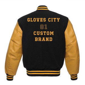 Veste universitaire pour homme en hiver sur mesure OEM Broderie en chenille Écologique Coupe-vent Logo avant Couleurs et tailles personnalisées - Product Image 6