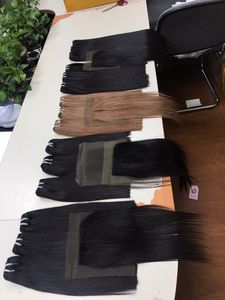 เส้นผมมนุษย์แบบถักสีเรียบหรูสองสีสำหรับผู้บริจาคจากเวียดนามมีหลายสี27สีต่างกัน - Product Image 4