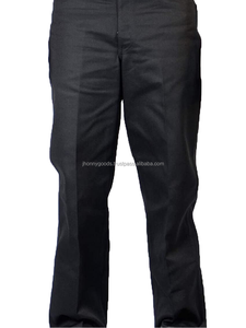 High Quality Lightweight Pirate Pants for Men Cosplay Workwear Style <b>Linen</b> Cotton Button Closure <b>Yarn</b> Dyed Pleated Front Trouser - Product Image 1