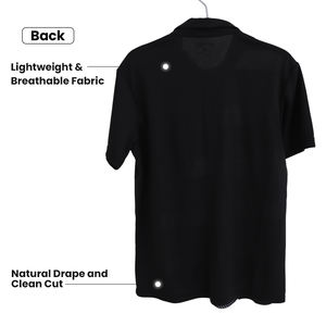 Deportes personalizados para hombres para camiseta Polo transpirable y de secado rápido 100% poliéster Jersey con patrón de impresión - Product Image 5