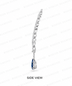 Elegant Layered Station Pink Lab Diamond <b>Necklace</b> Premium Sterling Silver Bezel Set Cascading Row Luxury Occasion Fine Jewelry - Product Image 3