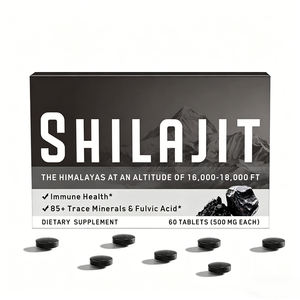 OEM Premium Quality Shilajit Tablets 500mg Organic Himalayan Shilajit Dry <b>Drops</b> Rich in Fulvic <b>Acid</b> for Energy & Stamina Support - Product Image 1