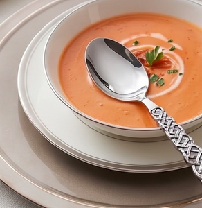 Ensemble de couverts en acier inoxydable avec poignée de style croisé pour la maison, la cuisine, le restaurant, la table à manger et l'usage quotidien - Product Image 5