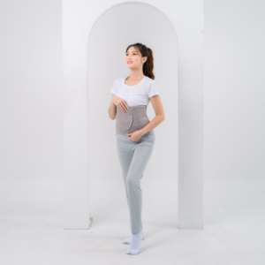 Ceinture de maintien abdominale en coton élastique de qualité supérieure, ajustable, respirante et lavable, pour la réduction du ventre après l'accouchement - Product Image 1