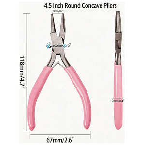 Alicates Convexos y Cóncavos para Joyería, Alicates de Mandíbula Curva para Doblar Alambre y Láminas Metálicas - Product Image 3