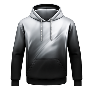 Sudadera con Capucha Extra Grande de Poliéster Transpirable, con Bolsillo Canguro y Paneles en Contraste, Cómoda para el Invierno - Product Image 6