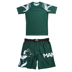 Kit de Artes Marciales Mixtas Manoo, Estampado por Sublimación Azul, Ropa Deportiva Ajustada de Secado Rápido para Hombre, Talla Adulto - Product Image 3