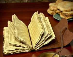 A5 Rustic <b>Leather</b> Journal with Brass Key | Vintage Paper <b>Diary</b> - Product Image 2