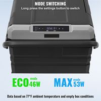 Congélateur portable pour voiture 12 volts, 95 L, double zone, réfrigérateur-congélateur de camping (prise EU)