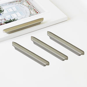 Poignée de tiroir minimaliste et contemporaine en alliage de zinc pour meubles de cuisine, armoire, salle de bain et autres meubles - Product Image 2