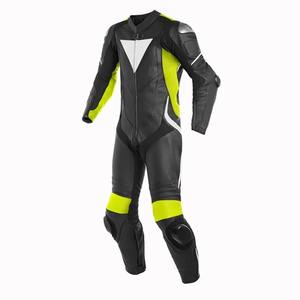 Raptro Pro Neon Bedruckter Anpassbarer Motorrad-Rennanzug für Herren Vollständig Leder Winddicht Farbblockiert Ganzjahres-Set - Product Image 2