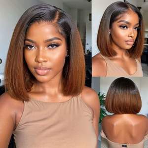 <b>Bob</b> <b>Wig</b> 2024 Hot Selling Vietnamese Human Hair Virgin Hair Vendors Bone Straight Glueless Human Hair <b>Wigs</b> - Product Image 4
