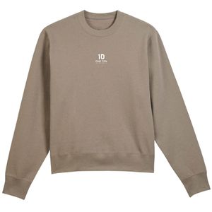 เสื้อสเวตเชิ้ตคอกลมผู้ชาย ผลิตจากผ้าฝ้ายรีไซเคิล สีซินเดอร์ เป็นมิตรต่อสิ่งแวดล้อม คุณภาพพรีเมียม แขนยาว สวมใส่สบาย เหมาะสำหรับทุกวัน - Product Image 1