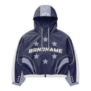 Manufacturer Custom Streetwear Hooded Winter Breathable Knitted Nylon Tracksuit Men's Waterproof <b>Lightweight</b> <b>Jogger</b> Unisex - Product Image 4