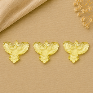 Lemon Quartz Eagle Carving 30mm Handmade Gemstone Sculpture Pendant for <b>Jewelry</b> Making Decor Craft Wholesale Supplies - Product Image 4
