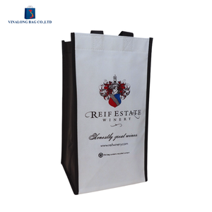 Factory Price Wine Bottle <b>Gift</b> Bag Plastic Rope Handle Zipper Eco Friendly Vinalong Corporate Supply for Packaging Use - Product Image 3