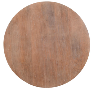 Table basse pliable artisanale moderne pour salon, en bois de manguier massif, finition marbre travertin brun clair, mobilier minimaliste - Product Image 4