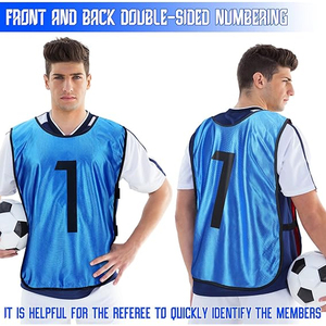 Vente Flash : Maillots d'entraînement réversibles pour sports d'équipe, dossards de football double face, gilets d'entraînement de hockey avec numéros pour l'entraînement - Product Image 2