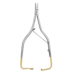 Soporte de aguja Boynton óptimo y de precisión de 5 pulgadas con inserto de oro de carburo de tungsteno | Instrumentos de calidad al por mayor - Product Image 1