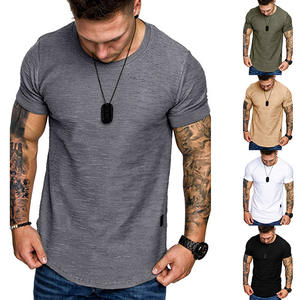 T-shirt personnalisé en coton 100 % pour hommes, motif graphique, vêtements de sport, grandes tailles, t-shirt uni unisexe surdimensionné – Vente en gros - Product Image 5