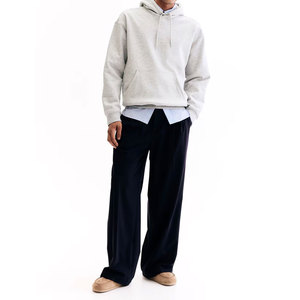 Sweat à capuche en polaire léger pour homme, coupe décontractée, respirant, séchage rapide, anti-plis, streetwear, sur mesure, à prix abordable - Product Image 2