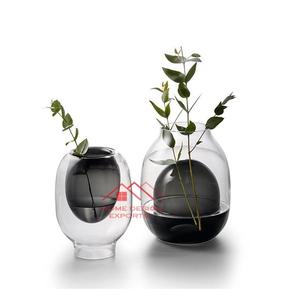 Decoración Estilo nórdico Sala de estar con adorno de flores secas Florero de vidrio Moderno Minimalista Florero de vidrio transparente - Product Image 1