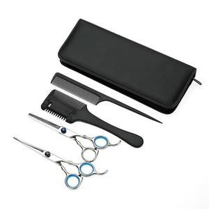 Ciseaux de coiffure professionnels haut de gamme en acier inoxydable pour la coupe de cheveux, kits de salon de coiffure, ciseaux à effiler à pointe émoussée de qualité supérieure - Product Image 4
