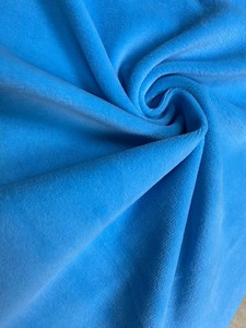 Blue Weft Suede Fabric 100% Polyester Brushed Plain Medium <b>Weight</b> Woven for Garments Home Textiles Sofas - Product Image 2