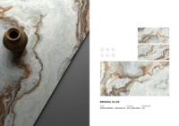 Carreaux HG Cracker Golden Agate Pattern en porcelaine 600x1200, aspect intérieur pour différents types de murs