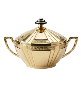 Sopera Artesanal con Acabado Dorado, Sopera para Salsas y Gravy de Primera Calidad, Hecha a Mano, Sopera Decorativa de Metal para el Hogar y Restaurantes - Product Image 2