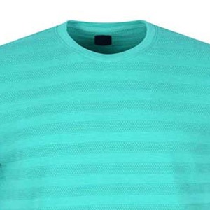 T-shirts pour hommes à rayures, logo personnalisé OEM, nouveau style tendance, style streetwear, grande taille, coton, manches courtes - Product Image 1