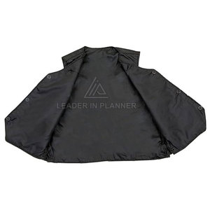 เสื้อกั๊กหนังระบายอากาศสำหรับผู้ชายเสื้อกั๊กหนัง100% วัสดุทนทาน - Product Image 3