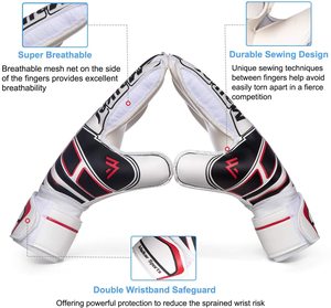 Children's Anti-Slip PU <b>Football</b> <b>Gloves</b> with Thickened Latex Finger Protection Goalkeeper <b>Gloves</b> <b>for</b> Outdoor Use <b>for</b> <b>Kids</b> - Product Image 4