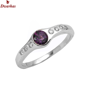 Elegant fine jewelry <b>rings</b> 925 sterling silver amethyst <b>CZ</b> multi gemstone <b>ring</b> engagement wedding <b>rings</b> - Product Image 6