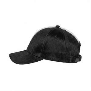 Unisex <b>Black</b> White Color Blocking Baseball Cap 6-Panel Fitted Fashion Hat Casual Four Seasons Wear - Product Image 4