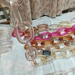 Chaînes en résine époxy transparentes colorées de grande taille pour la création d'œuvres murales personnalisées - Product Image 6