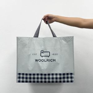 High Quality Handled RPET Shopping <b>Bag</b> Vietnam Non Woven PP Webbing Functional Tote <b>Bags</b> Advertising Dot Pattern <b>Medium</b> <b>Size</b> - Product Image 4