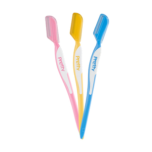 Rasoio per Sopracciglia Kai Regular 3 Pezzi, Strumenti di Bellezza Quotidiani con Setole Morbide in Nylon e Manico in Plastica per Uso Domestico, Prezzo Scontato! - Product Image 1