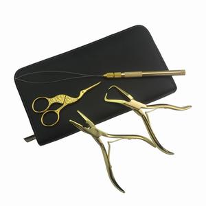 Professional Steel Silicone Hair Extension Weft Application <b>Tools</b> Kit Pliers <b>Thread</b> Clips | Strong Hold Durable Salon Use - Product Image 6