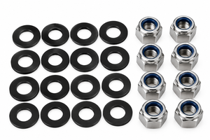 Kit de boulons en U pour essieux de remorque robustes, pour essieux ronds de 1-3/4 po, 3/8 po x 4-1/4 po avec plaques de fixation et écrous hexagonaux - Product Image 4