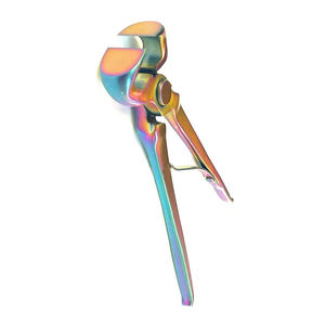 ที่ตัดกีบสัตว์แบบปรับได้ ทำจากสแตนเลส ใช้ซ้ำได้ เป็นมิตรกับสิ่งแวดล้อม พร้อมด้ามจับสีแดง สำหรับแมวและแพะ ANAAIF - Product Image 1