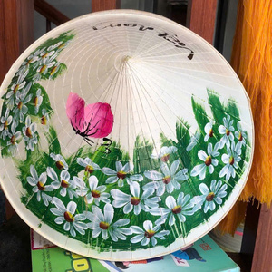 Chapeau unisexe réglable en feuilles de palmier naturelles faites à la main, motif traditionnel Non La, pour toutes les saisons, vente en gros, fabriqué à la ferme Vigi - Product Image 6