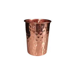 Vaso de Vidrio de Cobre con Diseño Martillado y Acabado Pulido de Alta Calidad para Uso Diario, Disponible para la Venta a Precio de Fábrica - Product Image 1