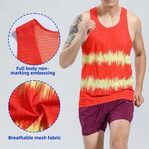 Breathable Men's Mesh 100% Cotton Eco-Friendly Quick Dry <b>Loose</b> Sleeveless <b>Tank</b> <b>Top</b> for Gym Fitness Workout - Product Image 3