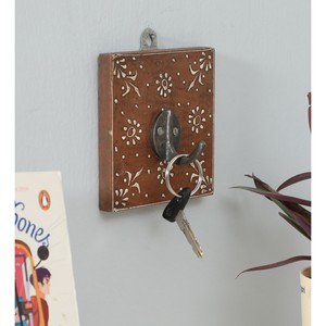 Mango Wood Decorative Key Holder <b>Rack</b> Wholesale | Handcrafted Indian Decor - Product Image 1