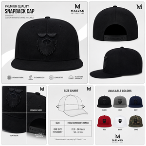 Gorra Snapback de Pana Negra de Alto Rendimiento MALVAN ENTERPRISES Last King Bone Classics con Letras, Estilo Urbano de Invierno, Calidad Premium - Product Image 6