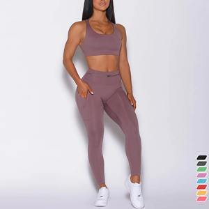 Ropa Deportiva de Alta Gama para Mujer, Conjuntos de Yoga para Gimnasio, Fitness, Ejercicio, Ropa Deportiva sin Costuras, Conjuntos de Yoga para Mujer - Product Image 5