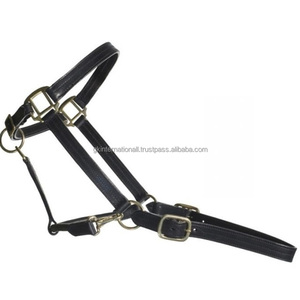 Custom Luxury Horse Riding <b>Halters</b> Adjustable Leather Horse Halter Western High Quality Horse Halter in Black or Brown Leather - Product Image 6
