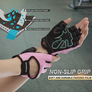 ถุงมือฟิตเนสแบบครึ่งนิ้ว ถุงมือป้องกันแฟชั่นสีสันสดใสแบบใหม่สำหรับกีฬากลางแจ้ง ถุงมือฟิตเนสสำหรับออกกำลังกายในยิมมืออาชีพ - Product Image 3